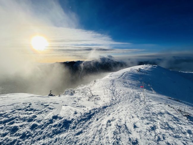 銀世界の西穂丸山