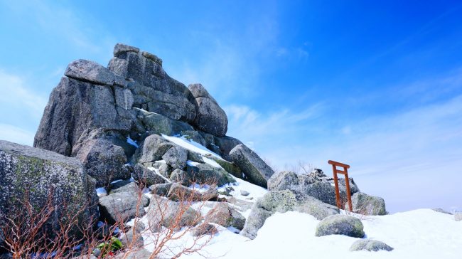 冬の金峰山登頂