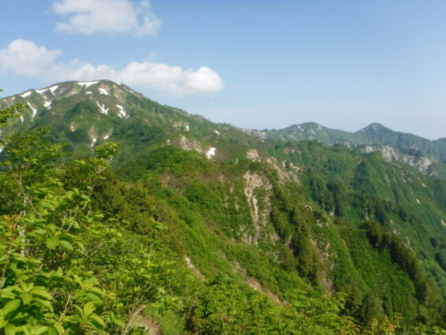 花の大笠山と人形山・三方岩岳